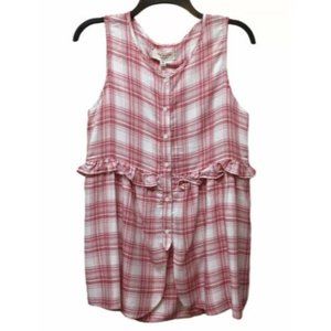 Max Studio‎ London Women's XS Plaid Tunic Tank Top